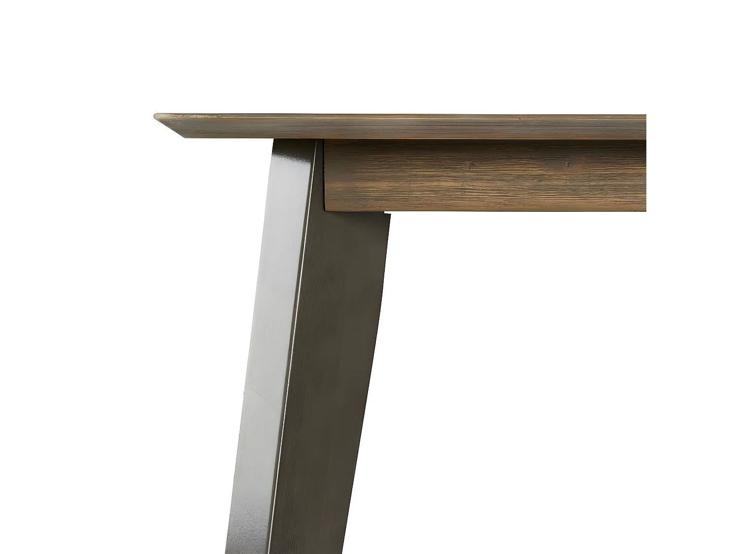 Mesa de comedor rectangular Malaga - 6 a 8 comensales - Madera de acacia maciza y - Marrón