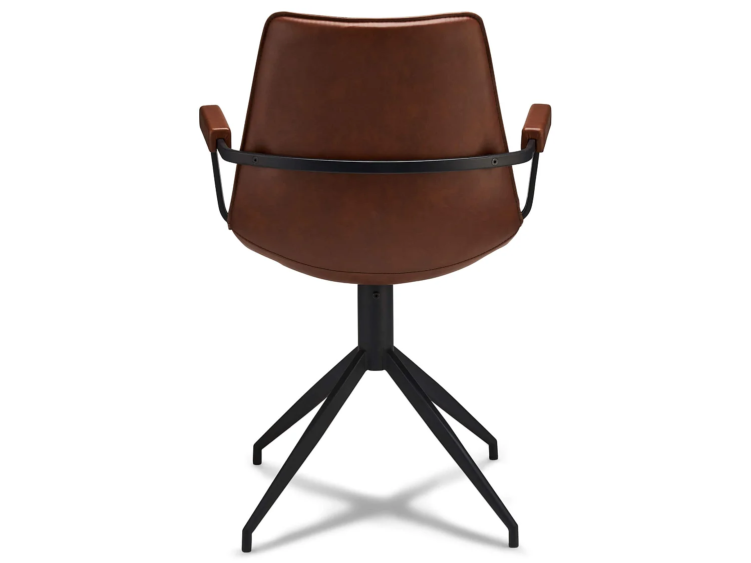 Isabel eetkamerstoel Draaifauteuil met armleuningen, lichtbruin.