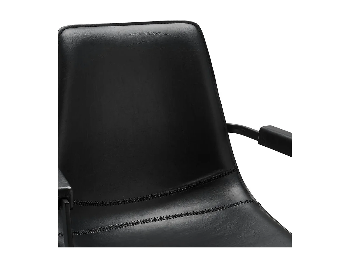 Esszimmerstuhl Drehbar 2er Set Isabel - Samt & Metall - Schwarz