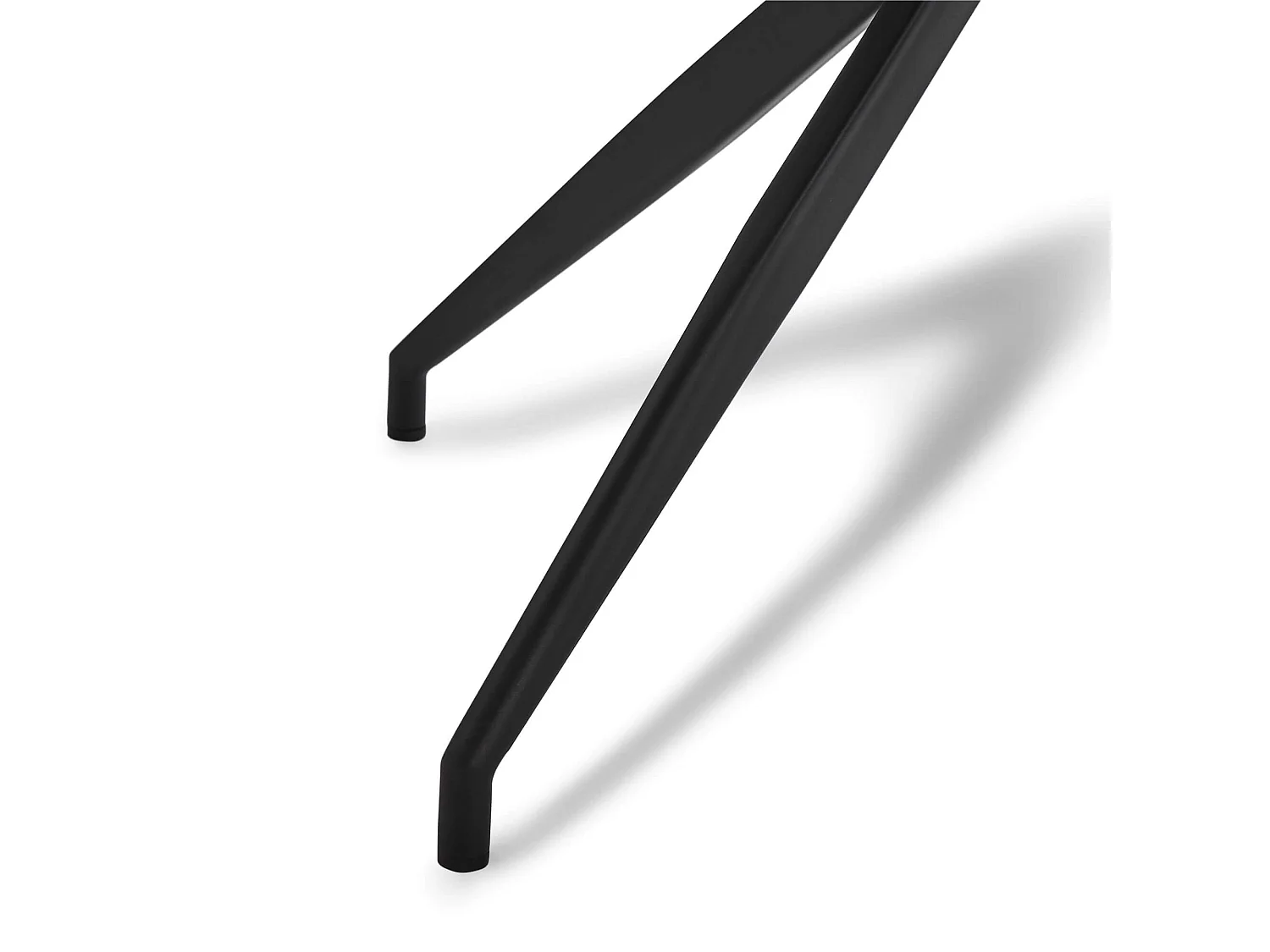 Lot de 2 chaises avec accoudoirs et pivotant Isabel - Simili et métal - Noir