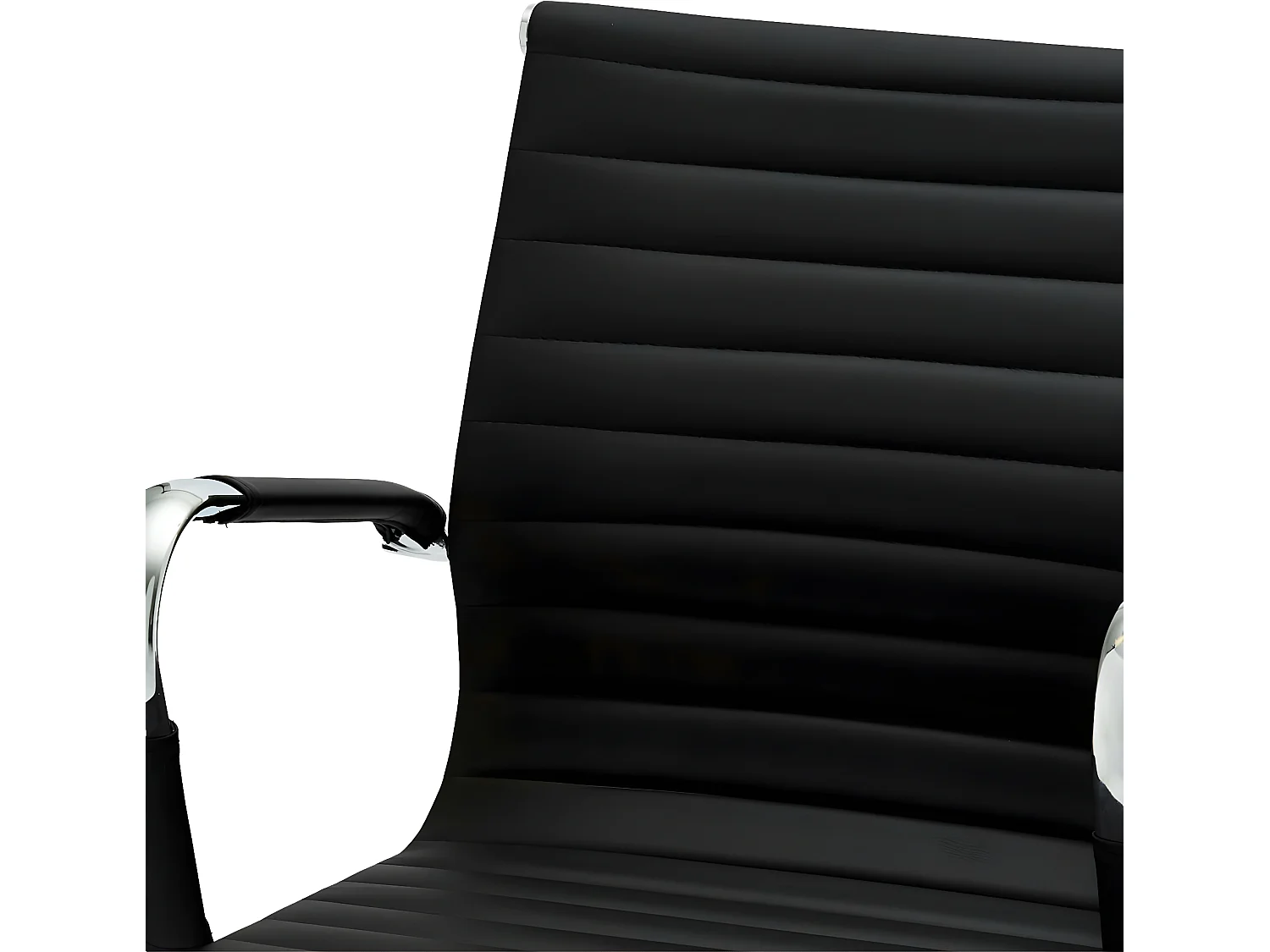 Chaise de bureau ergonomique Designo - Réglable en hauteur - Pivotant - Inclinable - Simili et métal - Noir