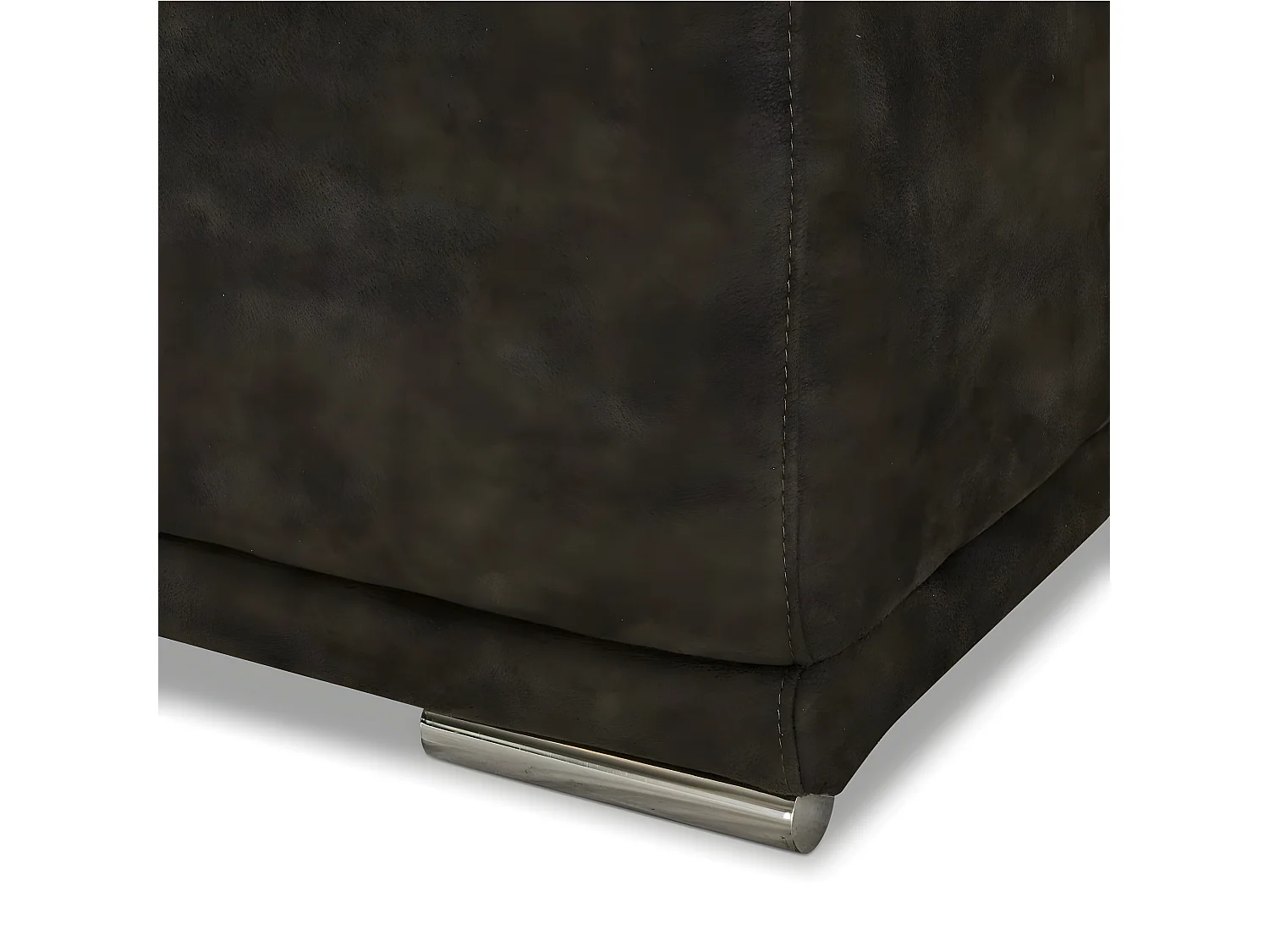 Canapé panoramique gauche électrique Alexa - 6 places - Tissu - Taupe