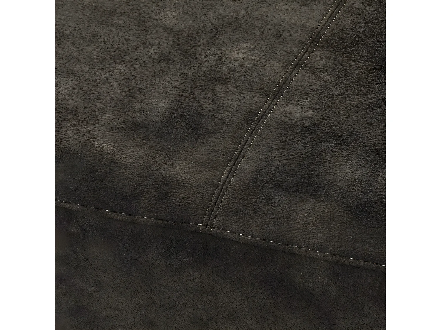 Canapé panoramique gauche électrique Alexa - 6 places - Tissu - Taupe