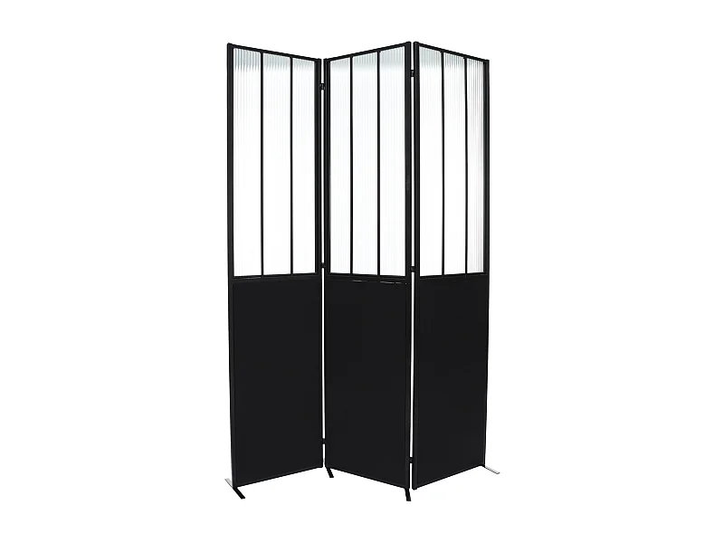 Paravent Atelier métal et verre trempé Atmosphera