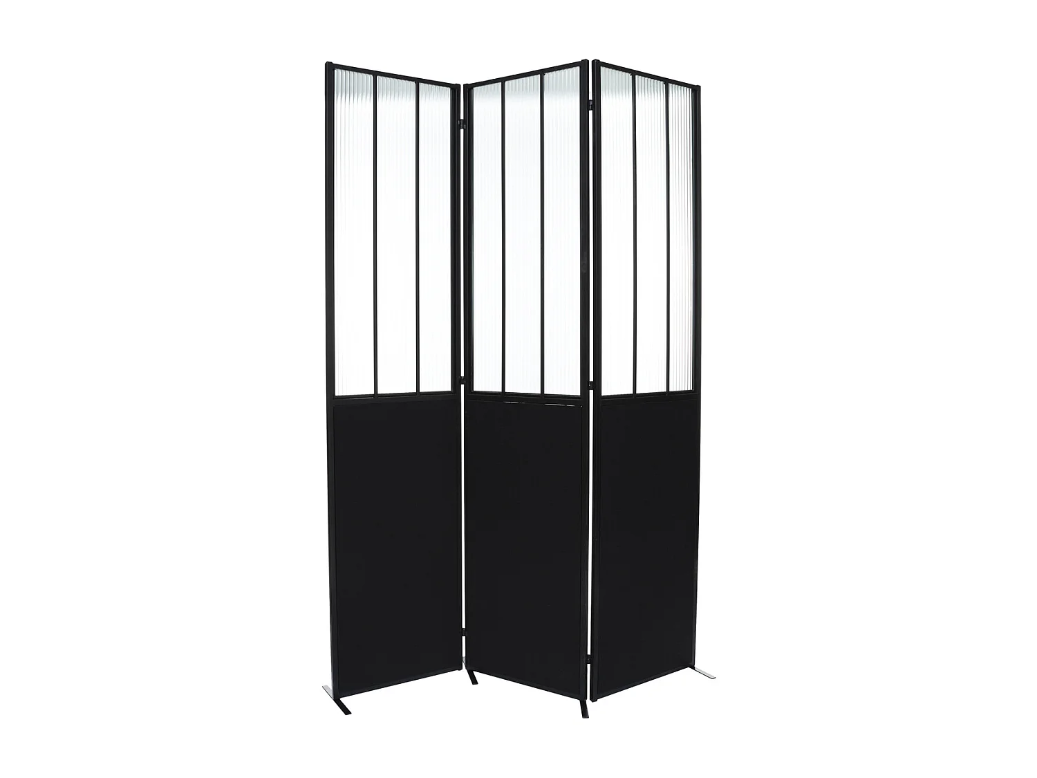 Paravent Atelier métal et verre trempé Atmosphera