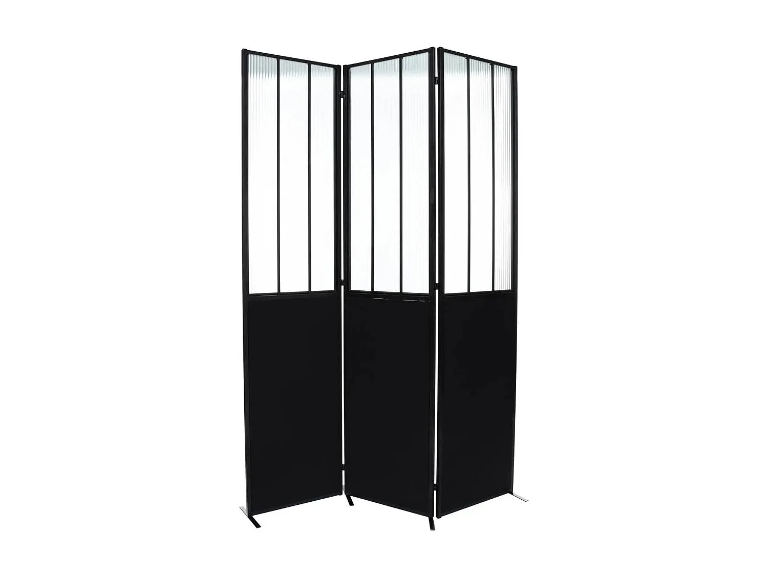 Paravent Atelier métal et verre trempé Atmosphera