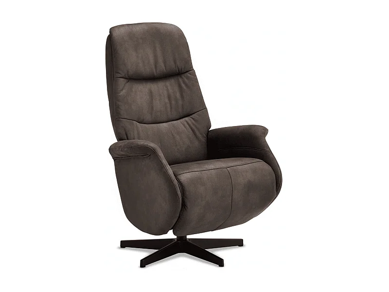 Relaxsessel Fernsehsessel Delta - Stoff & Metall - Braun