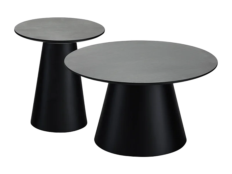 Fauteuil relax avec repose-pieds Crown - Cuir et bois - Noir