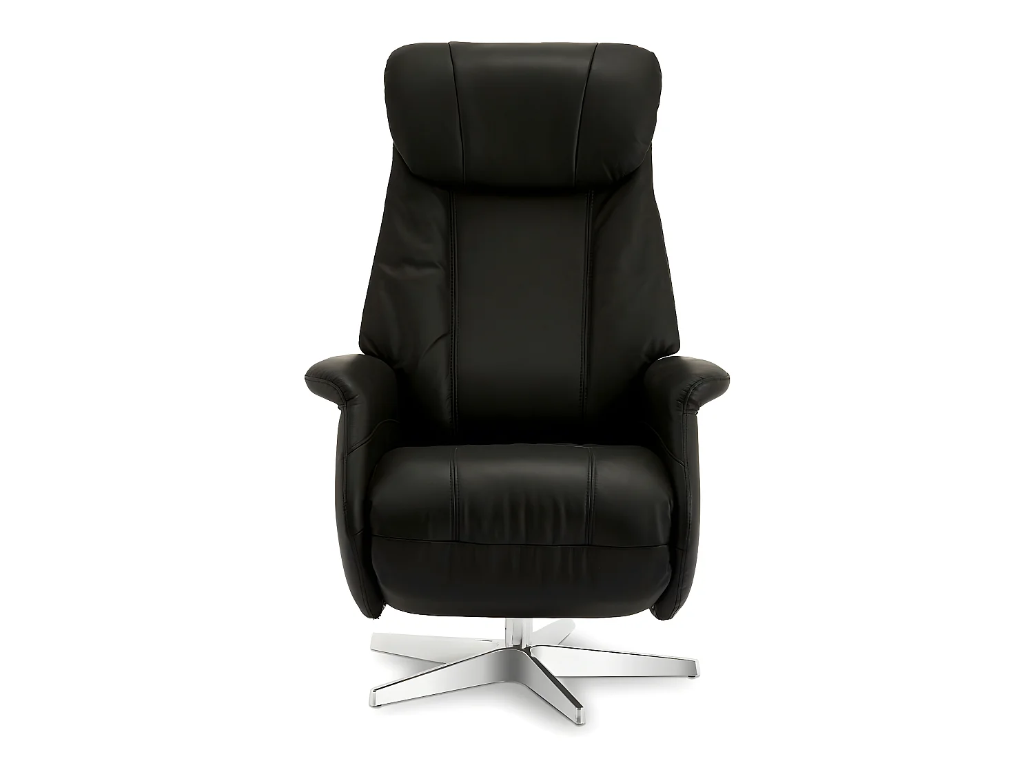 Fauteuil relax électrique Bonanza - Cuir et métal - Noir