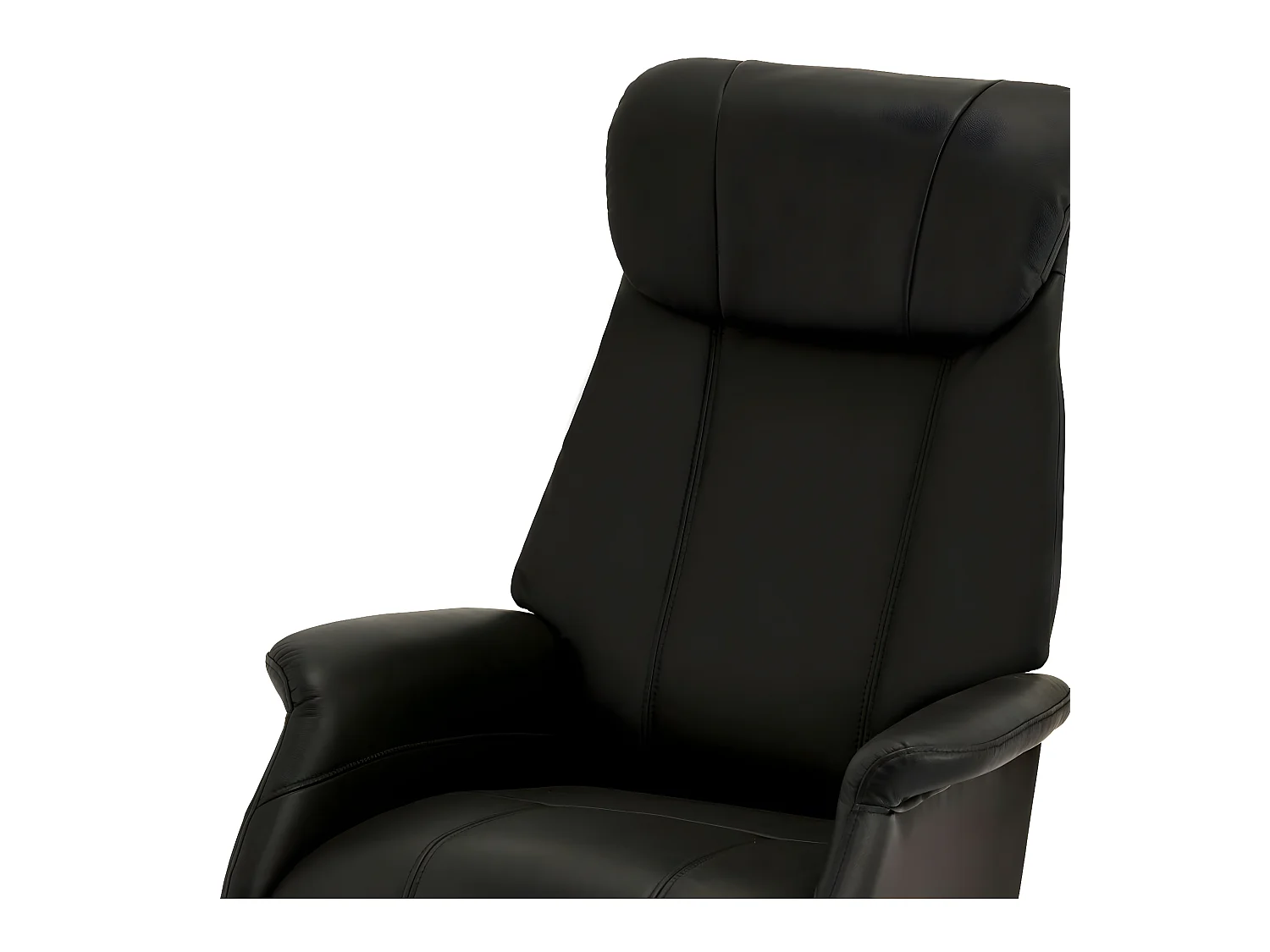 Fauteuil relax électrique Bonanza - Cuir et métal - Noir