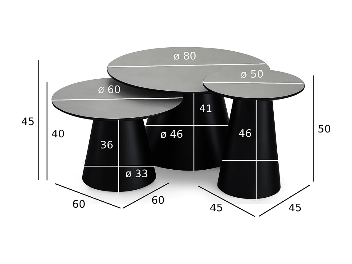 Handmatige relaxfauteuil Delta - Leer & metaal - Zwart