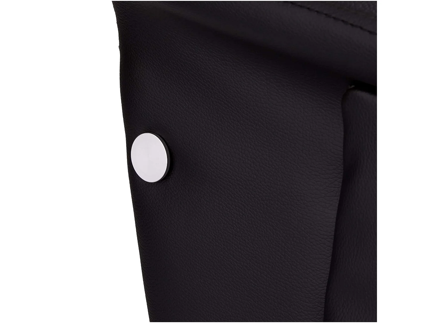 Fauteuil Relax Avec Repose-pied Bilbao Noir Cuir, PVC