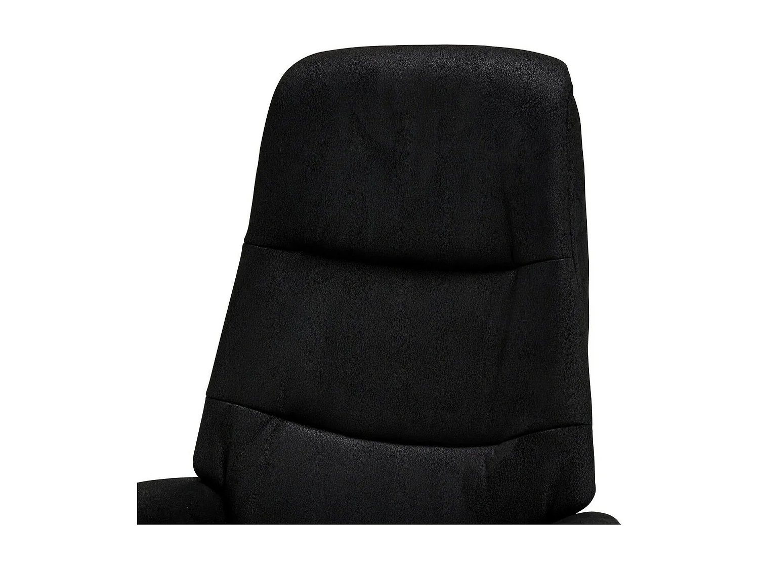 Handmatige relaxfauteuil Delta - Stof & metaal - Zwart