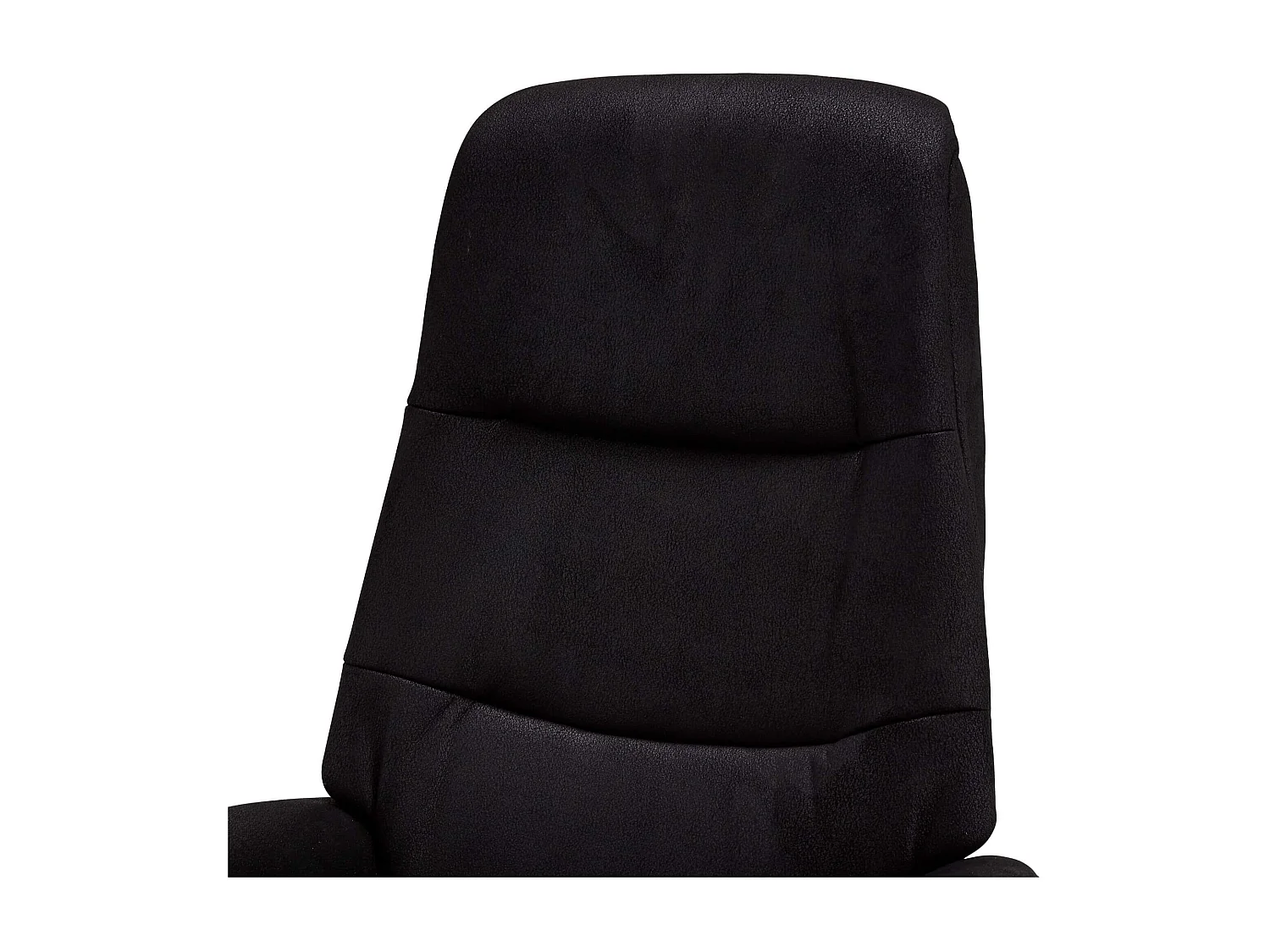 Handmatige relaxfauteuil Delta - Stof & metaal - Zwart