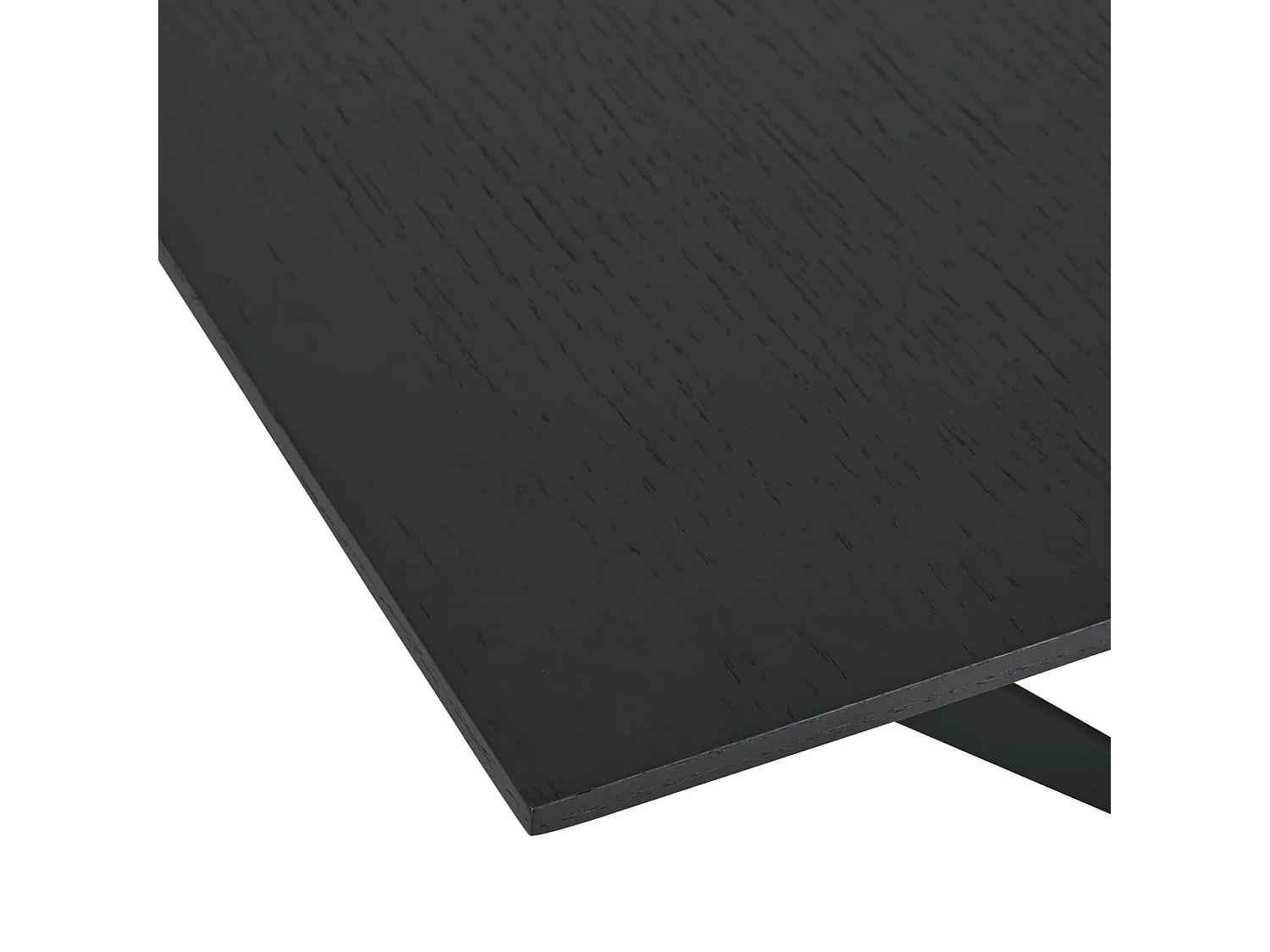 Table à manger extensible Tokyo - Rectangulaire - 6 à 10 couverts - MDF et métal - Noir