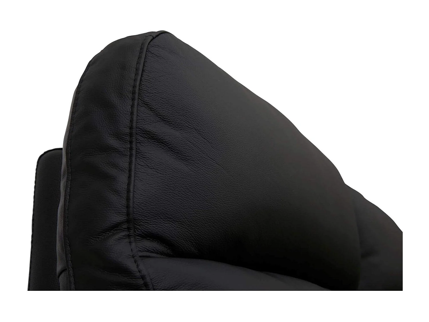 Sofa mit Relaxfunktion 2-Sitzer Selesta - Leder und PVC - Schwarz