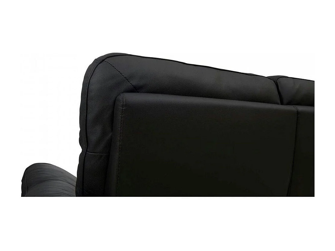 Sofa mit Relaxfunktion 2-Sitzer Selesta - Leder und PVC - Schwarz