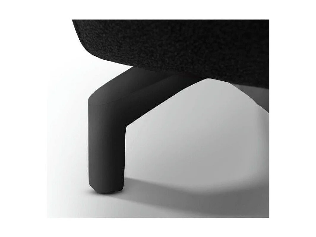 Driezits elektrische relaxbank Selesta van stof - zwart