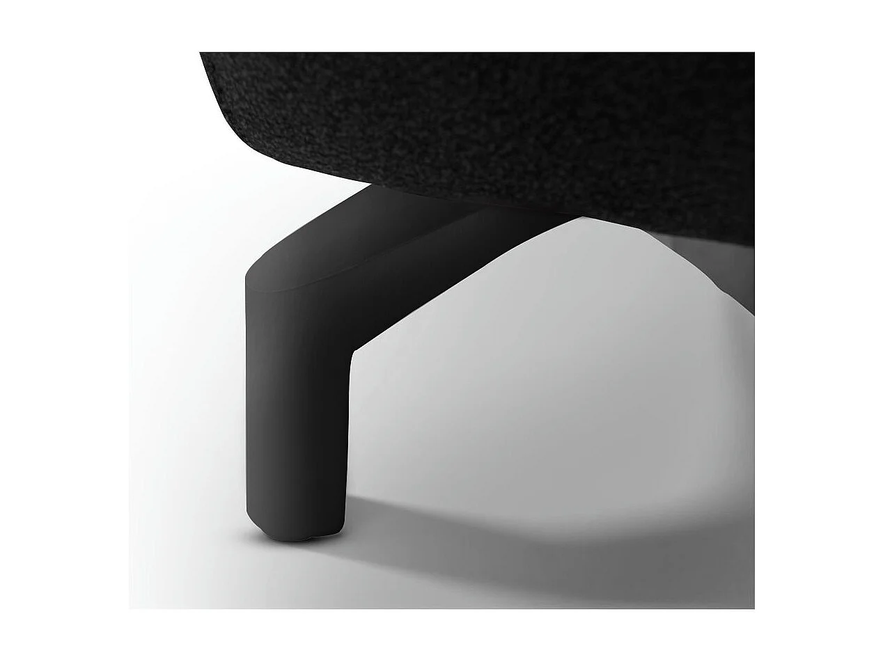 Canapé relax électrique Selesta - 3 places - Tissu - Noir