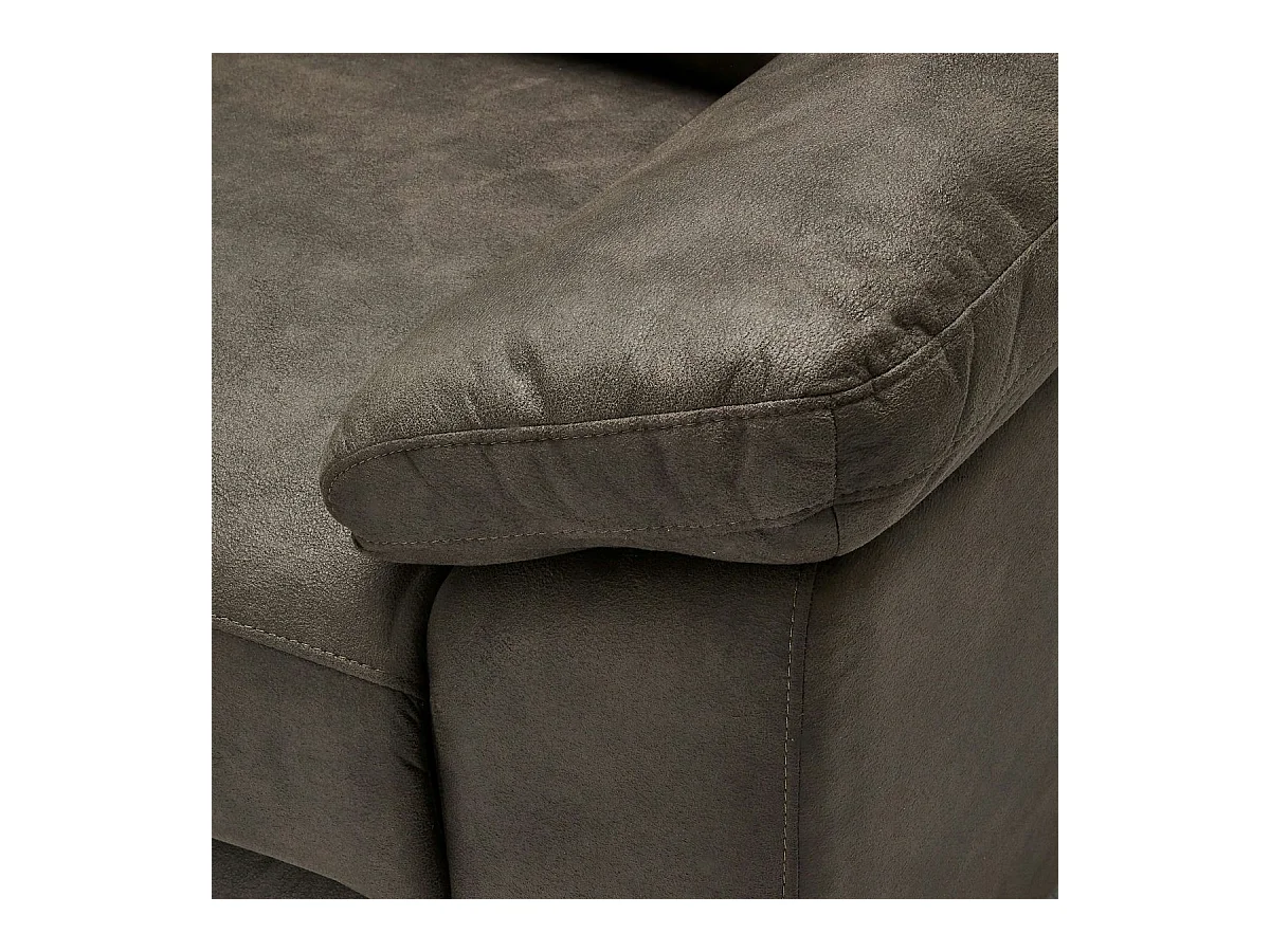 Tweezits elektrische relaxbank Selesta van stof - bruin