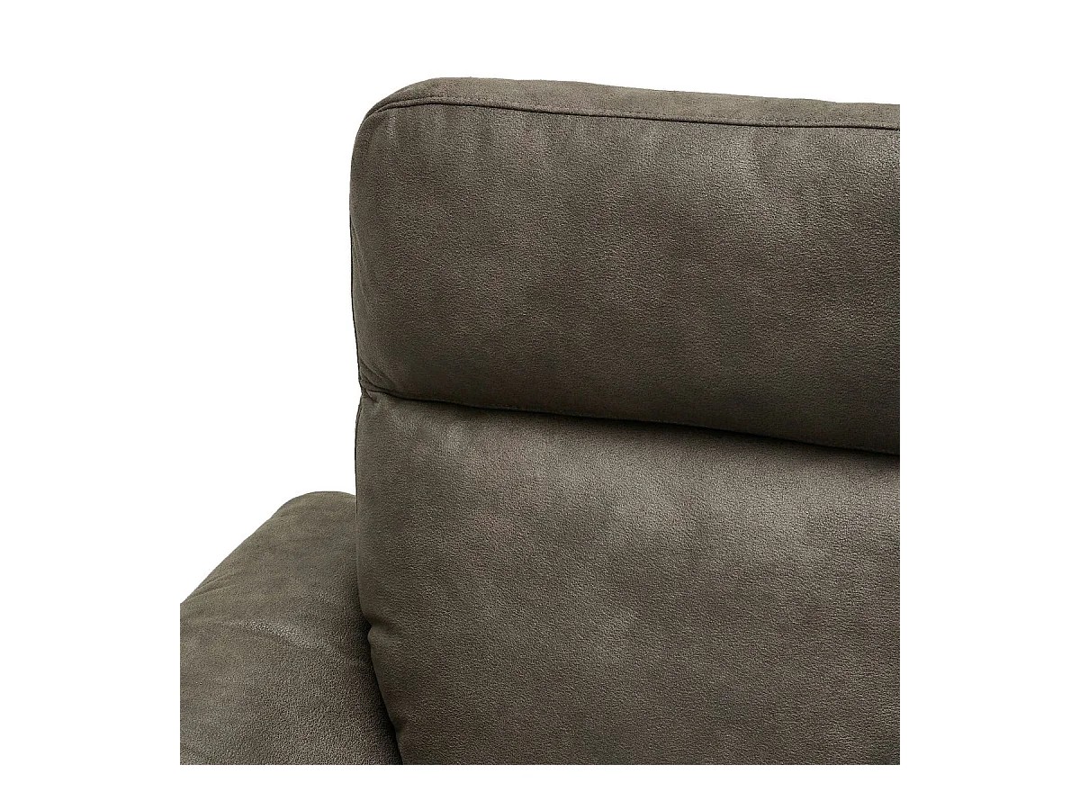 Tweezits elektrische relaxbank Selesta van stof - bruin