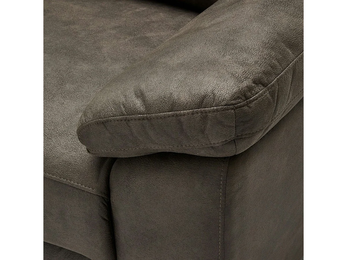 Canapé relax électrique Selesta - 2 places - Tissu - Marron