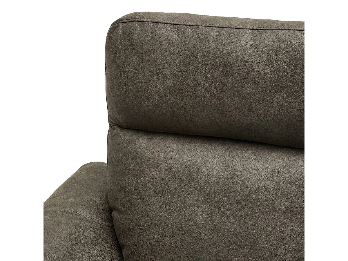 Canapé relax électrique Selesta - 2 places - Tissu - Marron