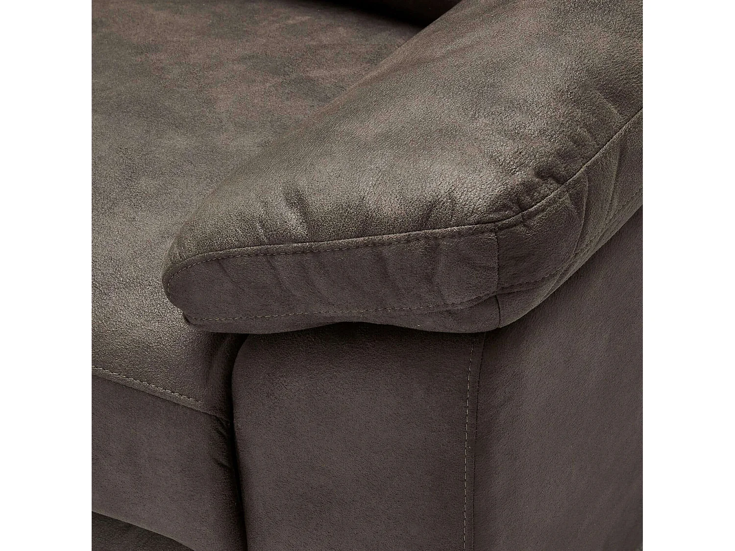 Tweezits elektrische relaxbank Selesta van stof - bruin