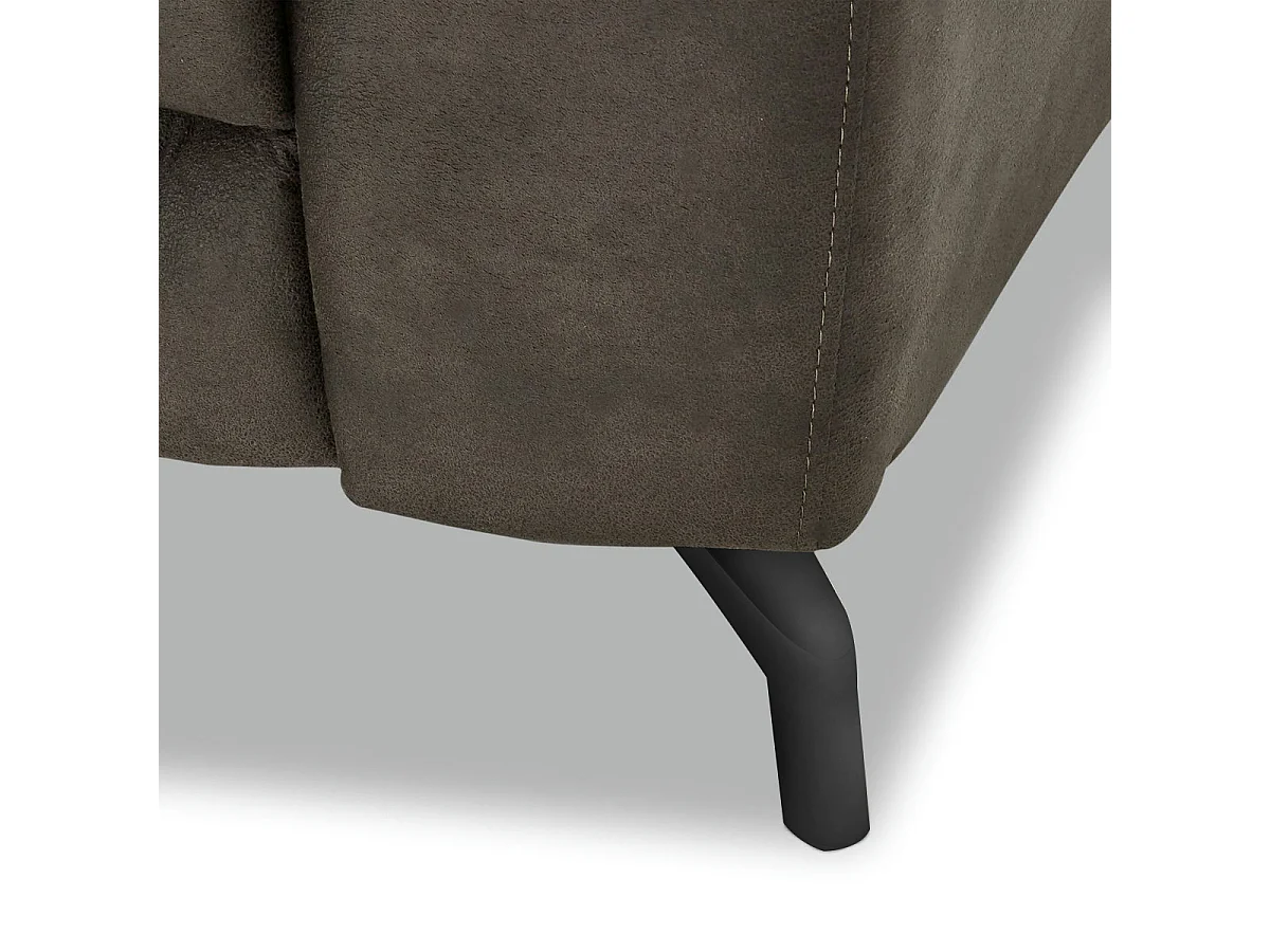 Tweezits elektrische relaxbank Selesta van stof - bruin