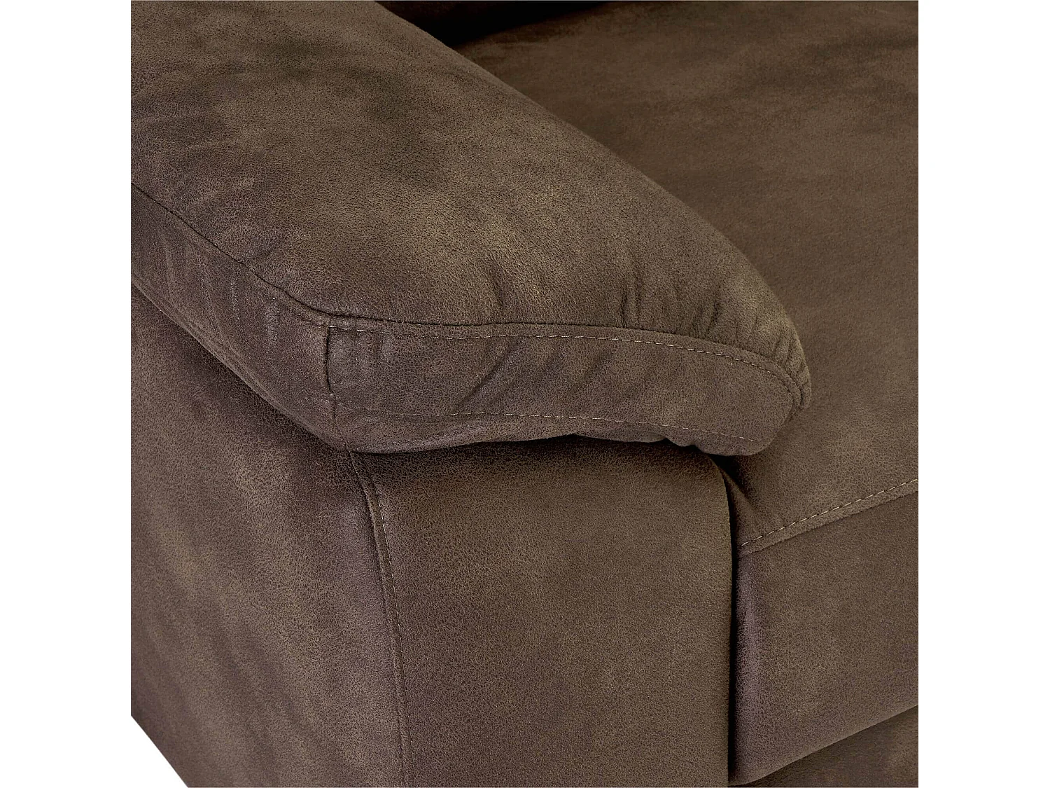 Canapé d'angle 32 Relax Électrique 5 Places Selesta Marron Tissu