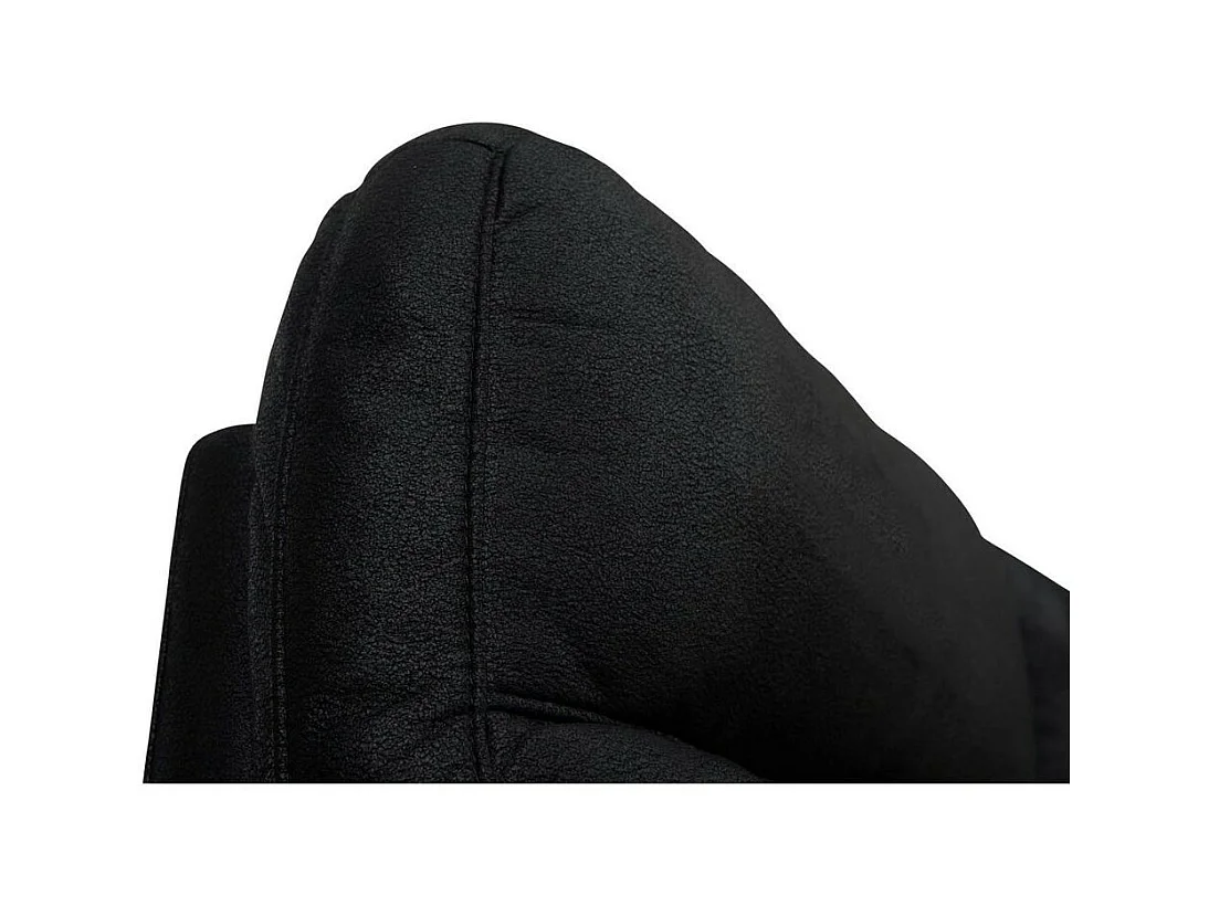 Relaxsofa elektrisch Selesta - 2-Sitzer - Stoff - Schwarz