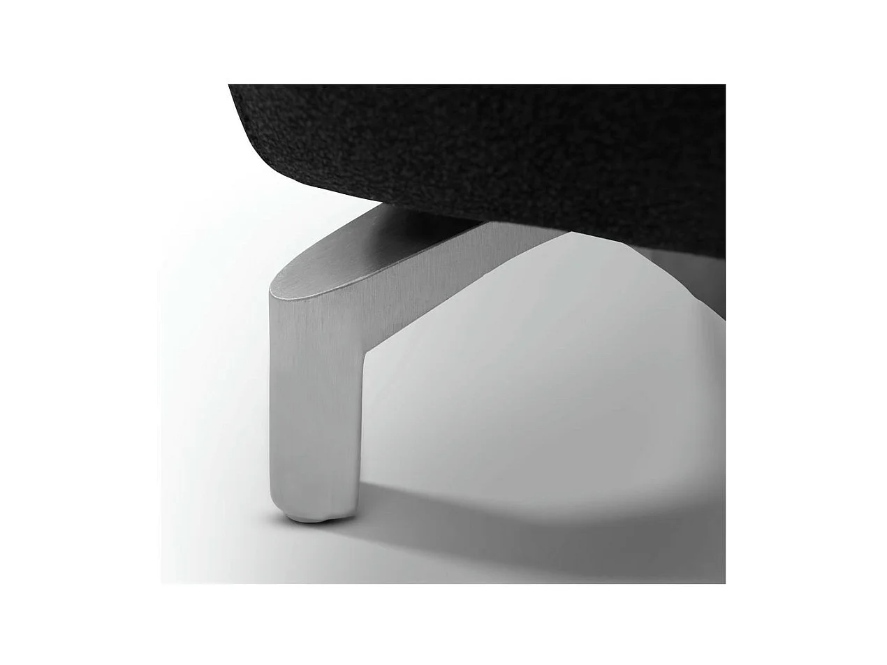 Relaxsofa elektrisch Selesta - 2-Sitzer - Stoff - Schwarz