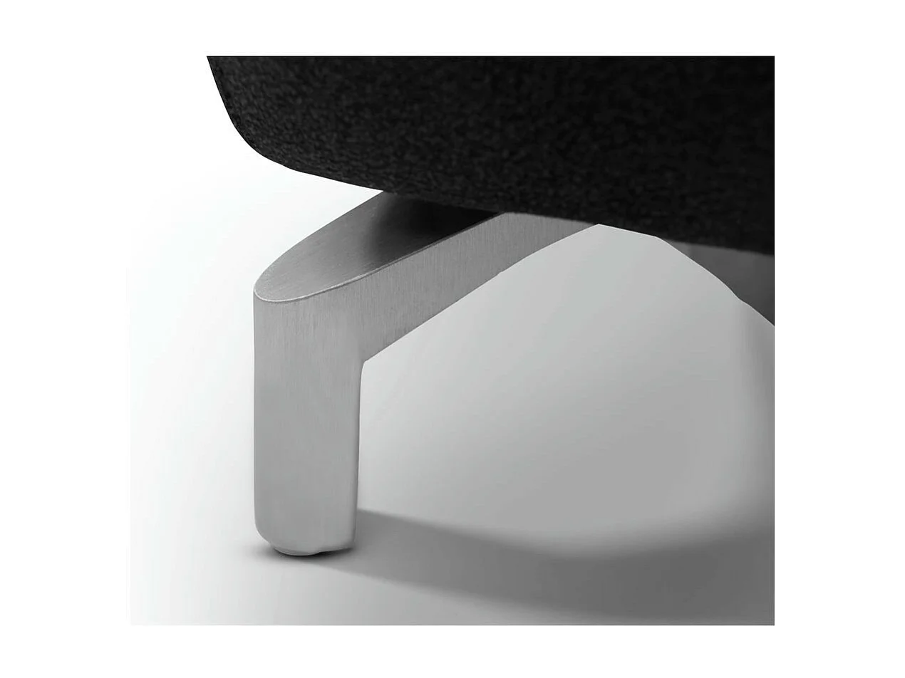 Tweezits elektrische relaxbank Selesta van stof - zwart