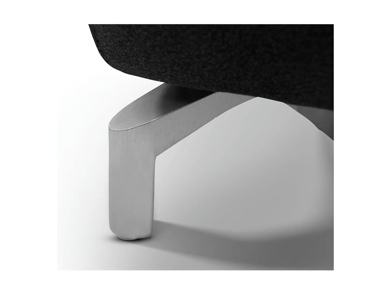 Tweezits elektrische relaxbank Selesta van stof - zwart