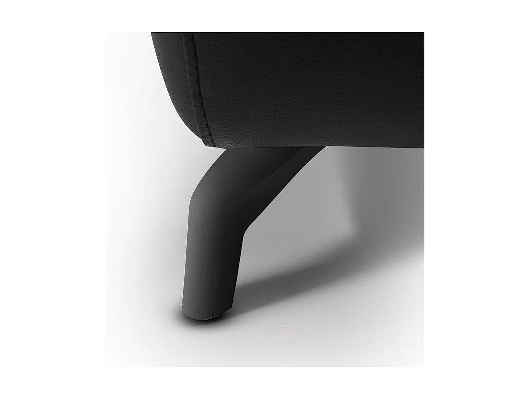 Canapé relax électrique Selesta - 3 places - Cuir - Noir