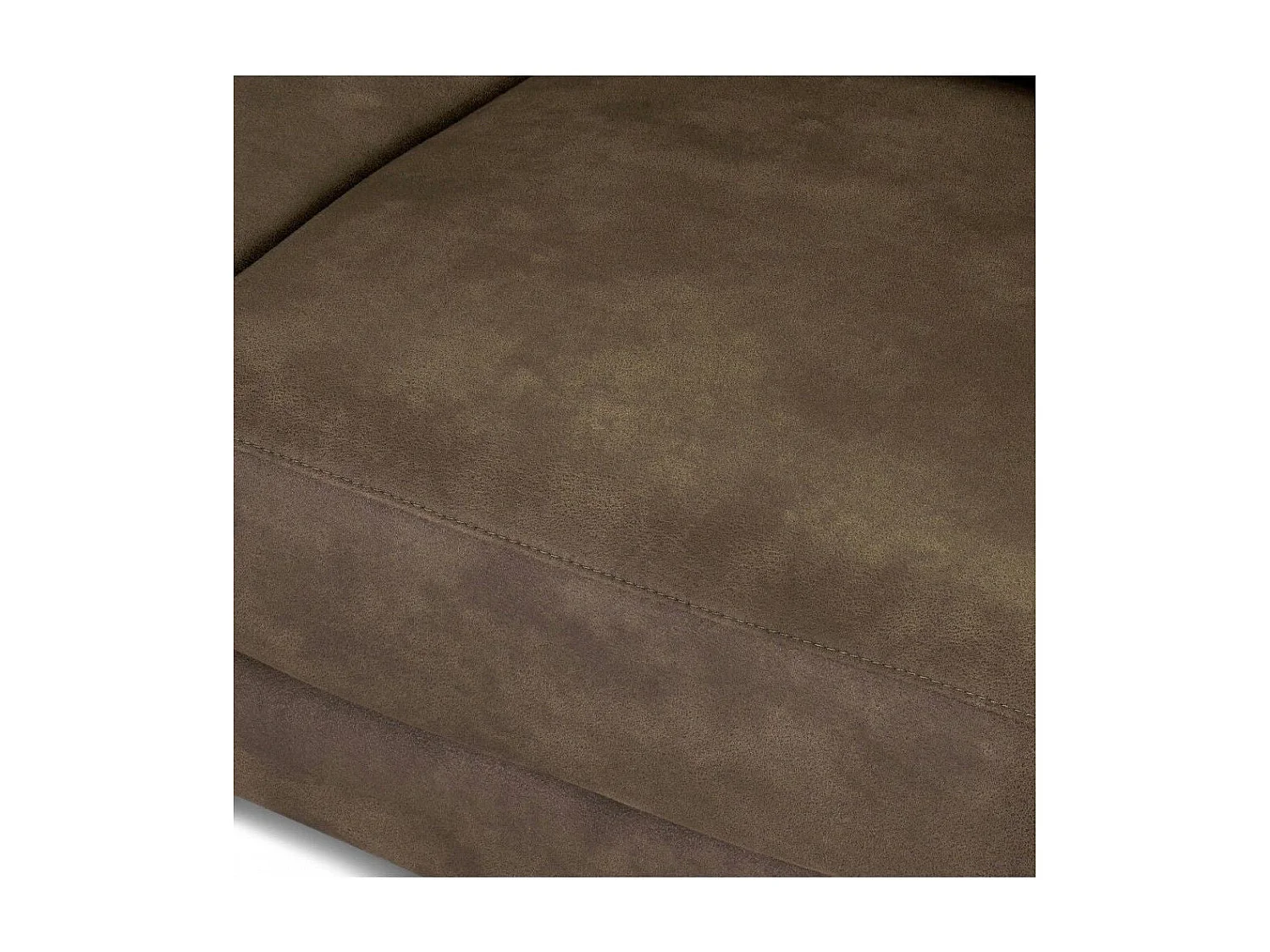 Canapé relax électrique Selesta - 3 places - Tissu - Marron