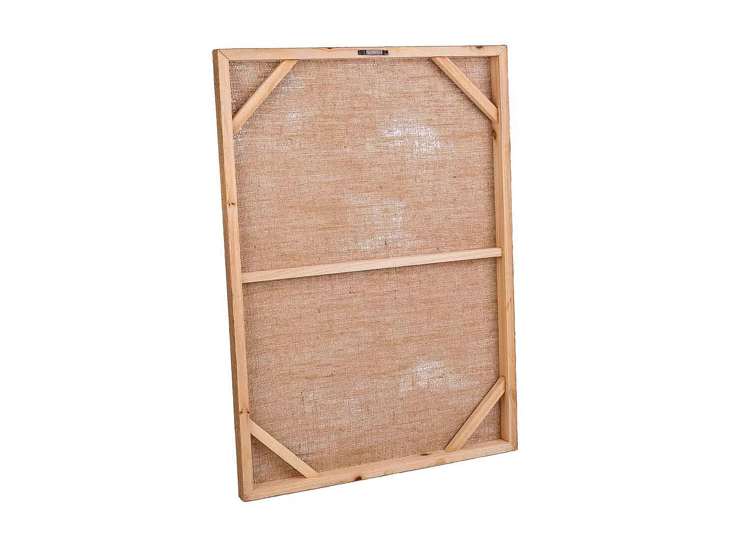 Cornice in legno e tessuto stampato