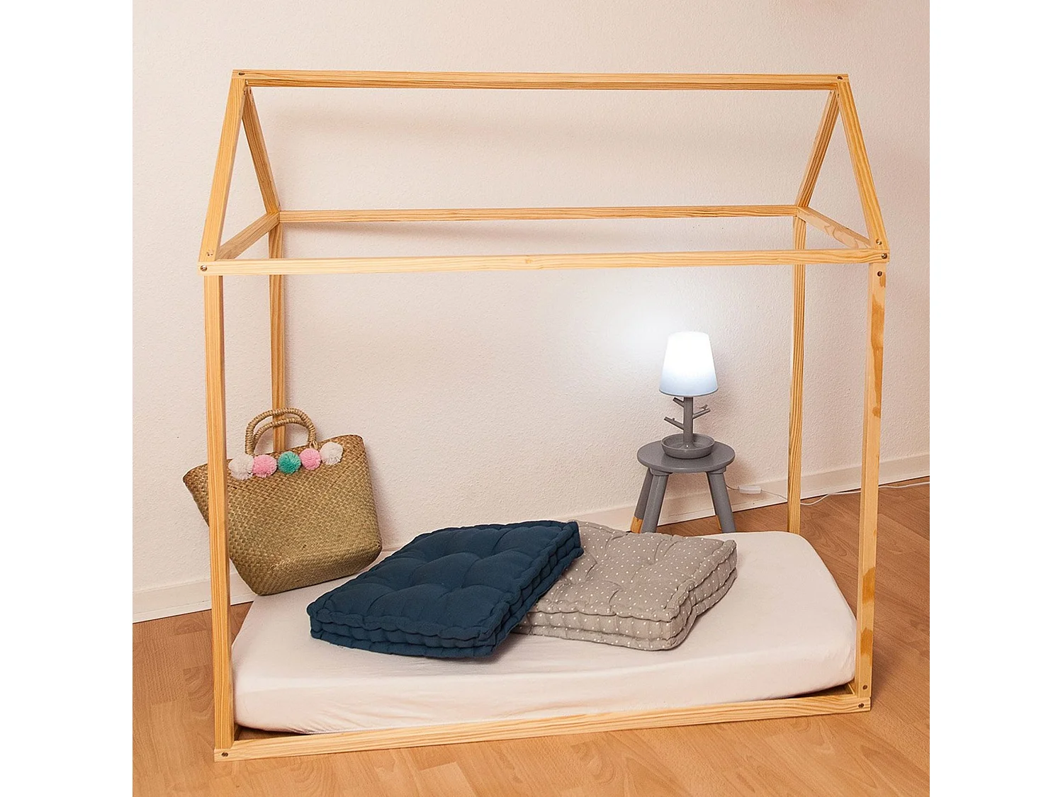Cabane Déco Enfant 126cm Naturel