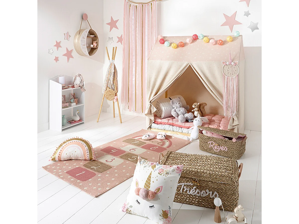 Cabane Déco Enfant 126cm Naturel