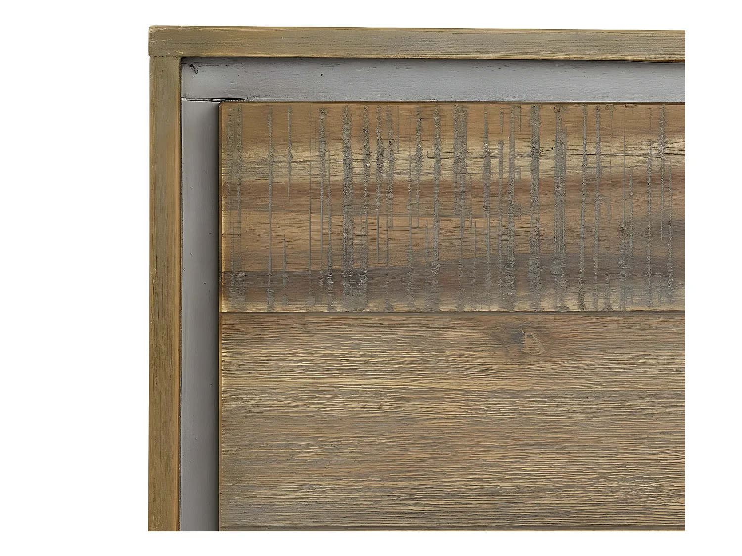 Meuble TV Malaga avec 2 portes et 1 tiroir - Acacia massif et MDF - Marron