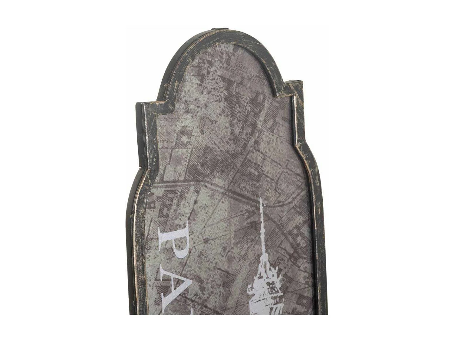 Metallbild mit Glas 120x27x2,5h cm