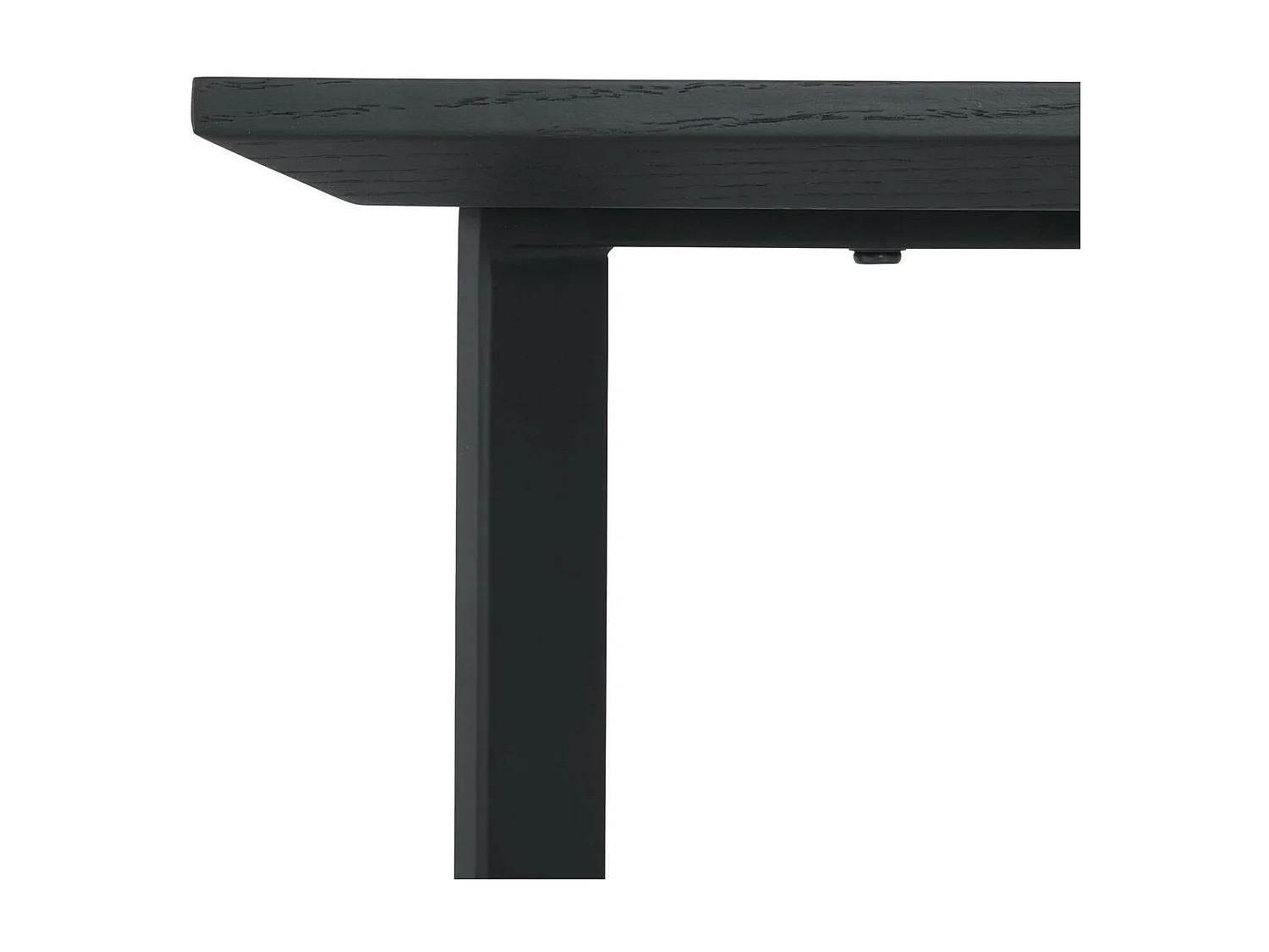 Ibbe Design Zwart Bijzettafel Rechthoekige Tokyo MDF Salontafel met met Metaal Planken Industireel Design voor Woonkamer Slaapkamer 140x80x52 cm