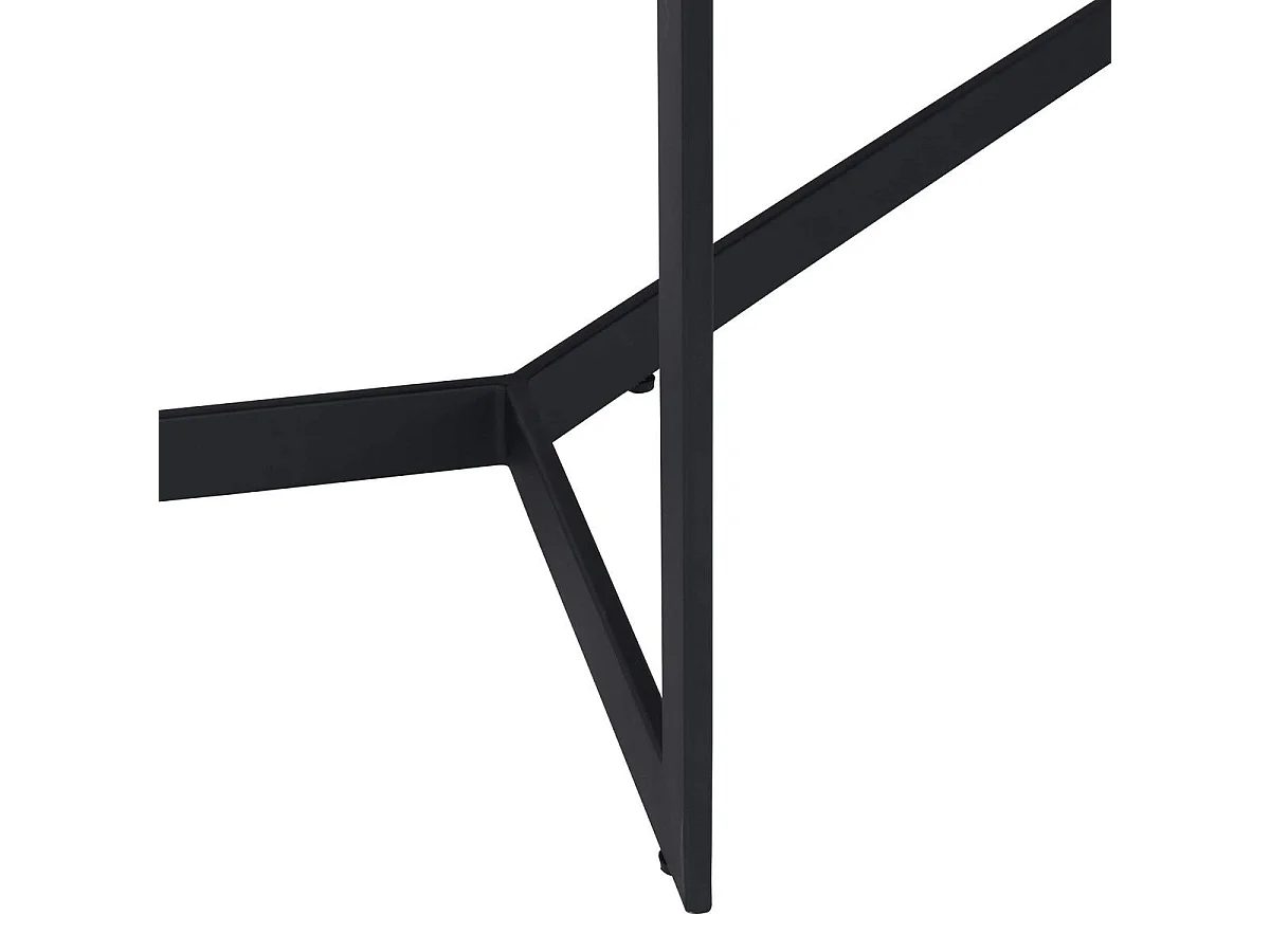 Ibbe Design Zwart Bijzettafel Rechthoekige Tokyo MDF Salontafel met met Metaal Planken Industireel Design voor Woonkamer Slaapkamer 140x80x52 cm