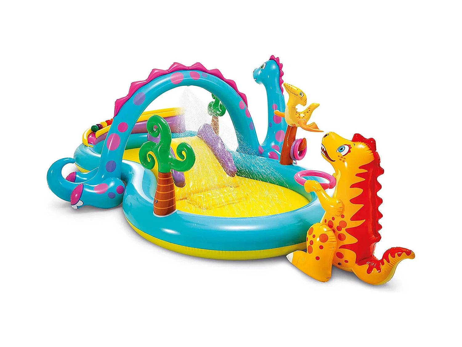 Aufblasbarer Spielplatz Land der Dinosaurier - Intex