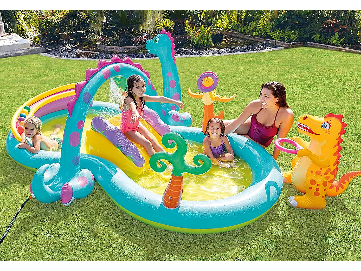 Aufblasbarer Spielplatz Land der Dinosaurier - Intex