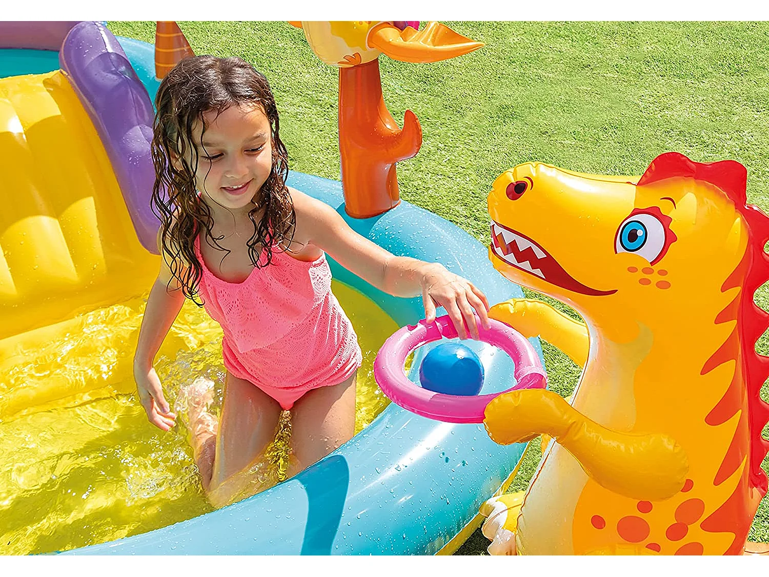 Aufblasbarer Spielplatz Land der Dinosaurier - Intex