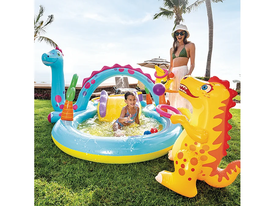 Aufblasbarer Spielplatz Land der Dinosaurier - Intex