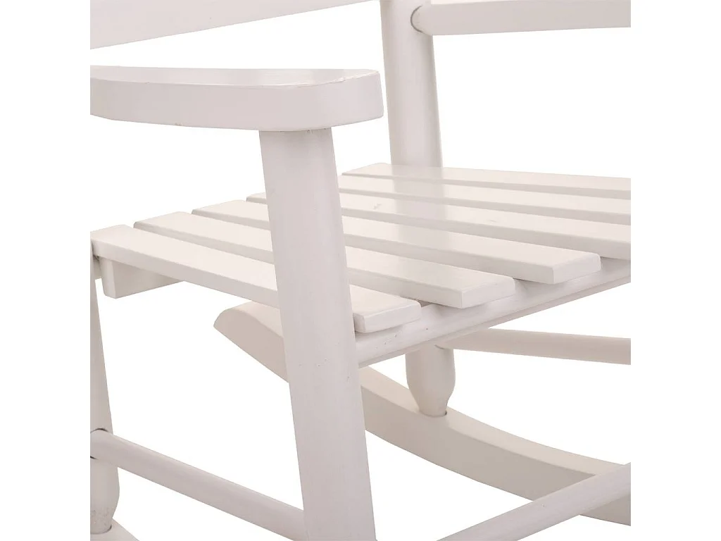 Chaise à bascule enfant en bois couleur miel 38x47x49.5h