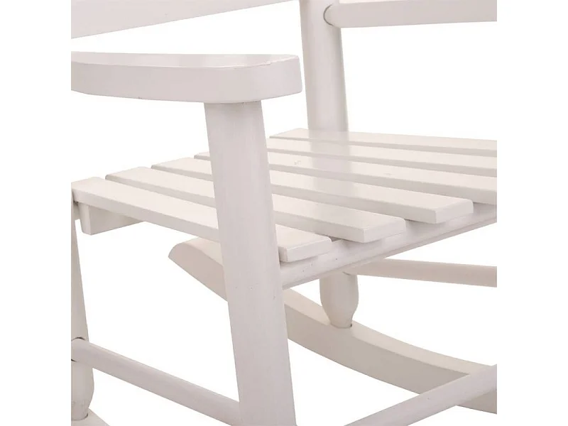 Chaise à bascule enfant en bois couleur miel 38x47x49.5h