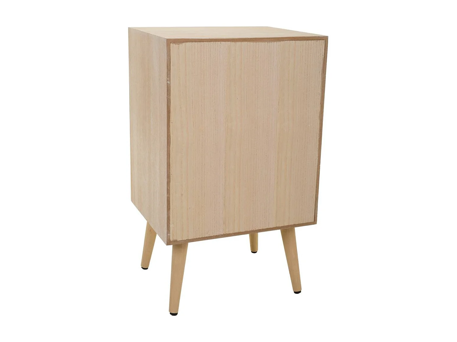 Nachttisch aus MDF und Gitter, braun, 42x36,5x71 cm
